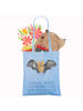 Mr. & Mrs. Panda Shopper Fledermaus Flügel mit Spruch in Sky Blue