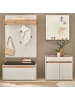 Furn.Design Garderobe 5-teilig Set weiß, Eiche Wotan 190 cm, viel Stauraum