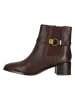 Clarks Ankle Boots Wreen Buckle in 5228 Dark Brown Lea