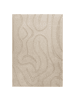Beliani Kurzflor SALVORI in Beige - (W) 160 x (L) 230 cm