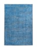 Kayoom Kurzflor Teppich Antique 325 in blau - rechteckig