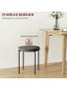 HOMCOM Esszimmerhocker-41,5L x 41,5B x 46H cm-Dunkelgrau
