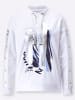 creation L Sweatshirt in weiß-silberfarben-bedruckt