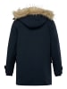 Men Plus Parka in navy blau