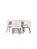 ebuy24 Essgruppe Lanzo Whitewash 120 x 120 cm