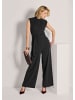 MADELEINE Eleganter Jumpsuit mit Stehkragen in schwarz