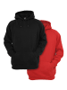 Urban Classics Urban Classics Hoody in black+red