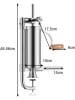 COSTWAY 3L Wurstfüller manuell in Silber