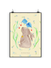 Mr. & Mrs. Panda Poster Hase Blume ohne Spruch in Blumig