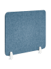 Beliani Schreibtischtrennwand SPLIT in Blau - (W) 72 x (H) 50 x (L) 1 cm