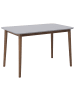 Beliani Esszimmertisch MODESTO in Grau/Braun - (W) 77 x (H) 73 x (L) 118 cm