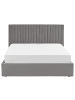 Beliani Bettgestell VION in Grau - (W) 177 x (H) 110 x (L) 216 cm