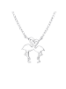 Alexander York Kette mit Anhänger FLAMINGOS in 925 Sterling Silber, 2-tlg.