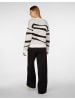 Lovely sisters Statement-Pullover Punar in off white stripe