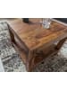 FineBuy Couchtisch in Braun / Sheesham / 60x60x45
