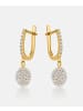 Diamant L'éternel Ohrringe aus 585 Gelbgold