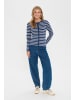 SAINT TROPEZ Strickjacke MilaSZ Gerade Passform in Pageant Gray Morn Stripe