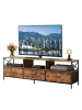 relaxdays TV Lowboard in Braun/ Schwarz - (B)170 x (H)50 x (T)40 cm