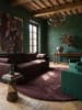 KADIMA DESIGN Rundteppich Uni Antirutsch weich wohnlich Wohnzimmer Schlafzimmer
