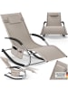 tectake ergonomische Sonnenliege, Belastbarkeit 120 kg, 62 x 146 x 92 cm