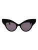 Hally & Son Damen Sonnenbrillen Schmetterling Schwarz