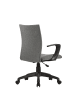 byLiving Bürostuhl Sit in Grau - 55 (B) x 58,5 (L) x 86,5-94 (H) cm