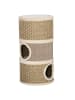 Pawhut Kratztonne Khaki+Kaffee 35,5L x 35,5B x 49H cm