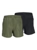 Jack & Jones 2er-Pack Badeshorts in Black