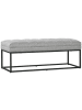 HOMCOM Sitzbank-120L x 44B x 45,5H cm-Hellgrau