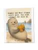 Mr. & Mrs. Panda Uni Tasche Robbe Pommes Design mit Spruch in Weiß