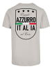 Mister Tee Mister Tee Azurro Italia Crest Tee in lightasphalt