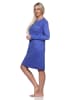 NORMANN langarm Nachthemd Kuschel interlock - 82178 in blau