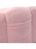 ABRIHOME Sofa in Rosa Lotus Form mit Kurzflor Bezug kompakt für Wohnzimmer