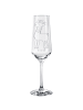 Mr. & Mrs. Panda Champagnerglas Lama König ohne Spruch in Transparent