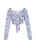 IZIA Women Blouse in blue multicolor