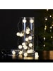 STAR Trading LED Lichterkette Mini Kugeln 20 kleine Kugeln 3m Batterie Timer