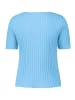 Betty Barclay Basic Shirt mit Rippenstruktur in Ocean Blue