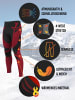 normani 2 x Herren Thermounterhose Lange Skiunterwäsche in Schwarz/Rot