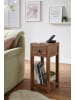 FineBuy Beistelltisch in Braun / Sheesham / 30x30x68