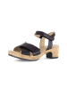 Gabor Plateau Sandalen in schwarz