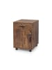 relaxdays Rollcontainer in Vintagebraun - (B)40 x (H)57 x (T)40 cm