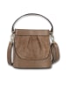 Toscanto Leder Umhängetasche Toscanto Tasche taupe, beige ca. 18cm