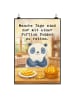 Mr. & Mrs. Panda Bild Panda Pommes Gebet Design mit Spruch in Weiß