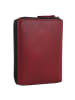Greenburry Destressed Geldbörse RFID Schutz Leder 13 cm deep red