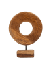 Mauro Ferretti Braune Holzskulptur, 20 x 10 x 28 cm