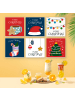 ARTNANAS Mini Malen nach Zahlen 6er Set-"Weihnachtszauber"