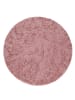 KADIMA DESIGN Hochflor Teppich Shaggy waschbar Unifarben Schlafzimmer in Fuchsia