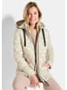 GOLDNER Kurzgröße:  Winterjacke mit Metallic-Glanz in stein