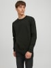 Jack & Jones Dünner Langarm Strickpullover Basic JJEBASIC in Dunkelgrün