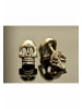 Gemshine Ohrstecker Gothic Totenkopf Totenschädel in silver coloured